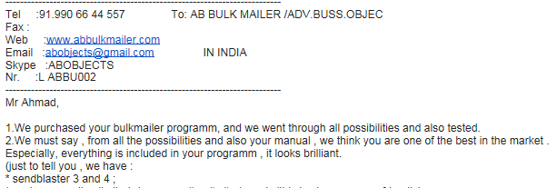 AB Bulk Mailer